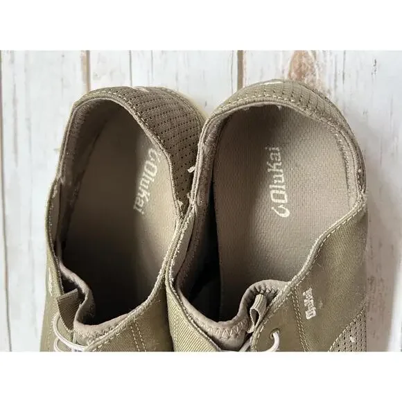 Olukai Men’s Nohea Moku Tan Slip on Shoes - Size 13 - Picture 3 of 6